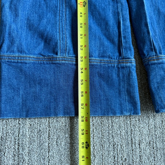 Anthropologie Pilcro And The Letterpress Bibbed Denim Wide Leg Jumpsuit Size 29 - Picture 11 of 13